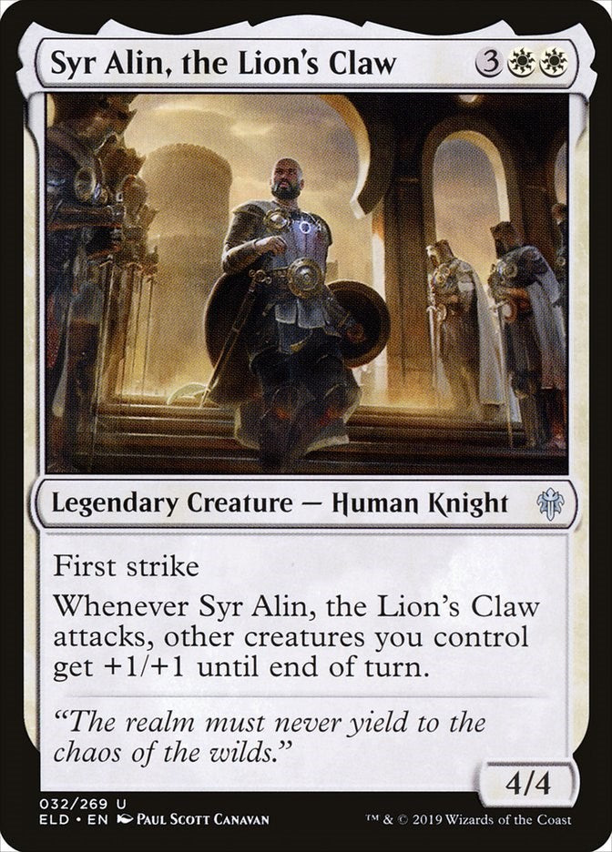 Syr Alin, the Lion's Claw ELD - 32