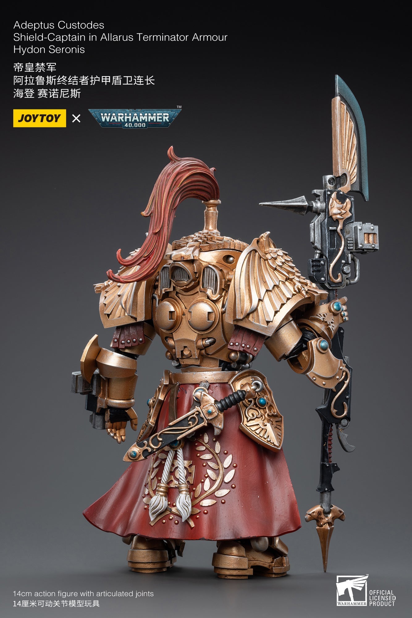 Warhammer 40K - Adeptus Custodes - Shield-Captain in Allarus Terminator Armour Hydon Seronis