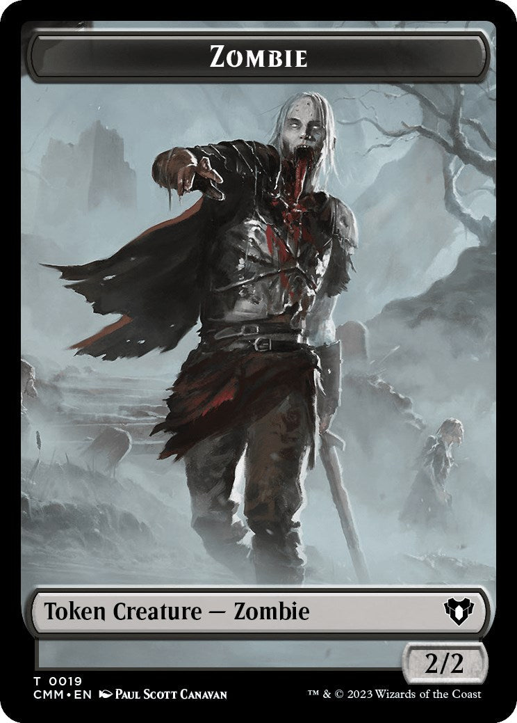 Zombie (0019) // Cat (0030) Double-Sided Token CMM - 19 // 30