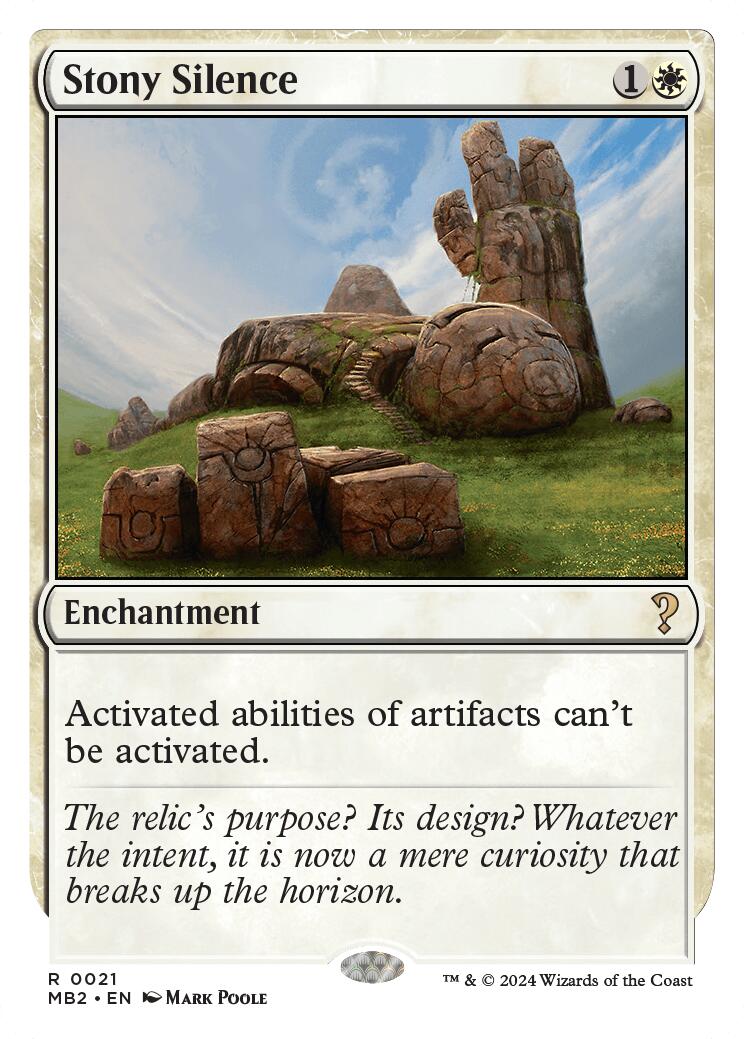 Stony Silence (White Border) MB2 - 21