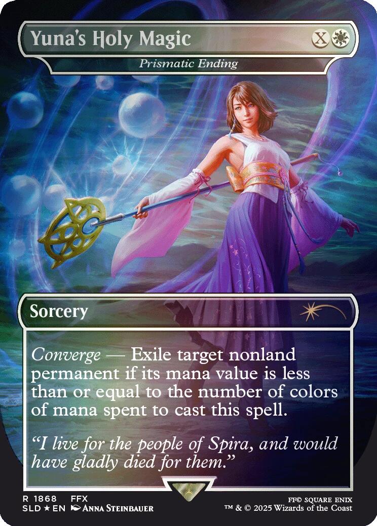 Yuna's Holy Magic - Prismatic Ending (Rainbow Foil) SLD - 1868
