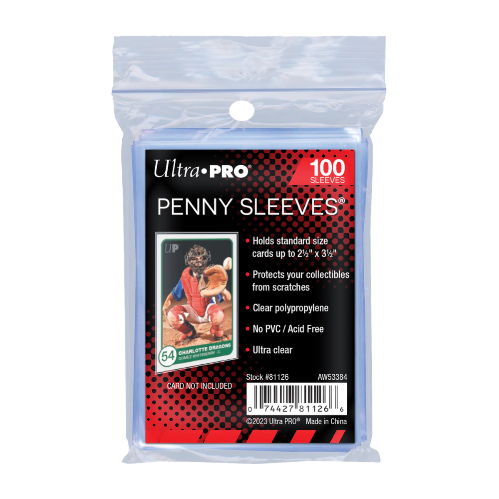 Ultra Pro - 100ct Penny Sleeves 2.5" x 3.5" Soft Trading Card Protectors