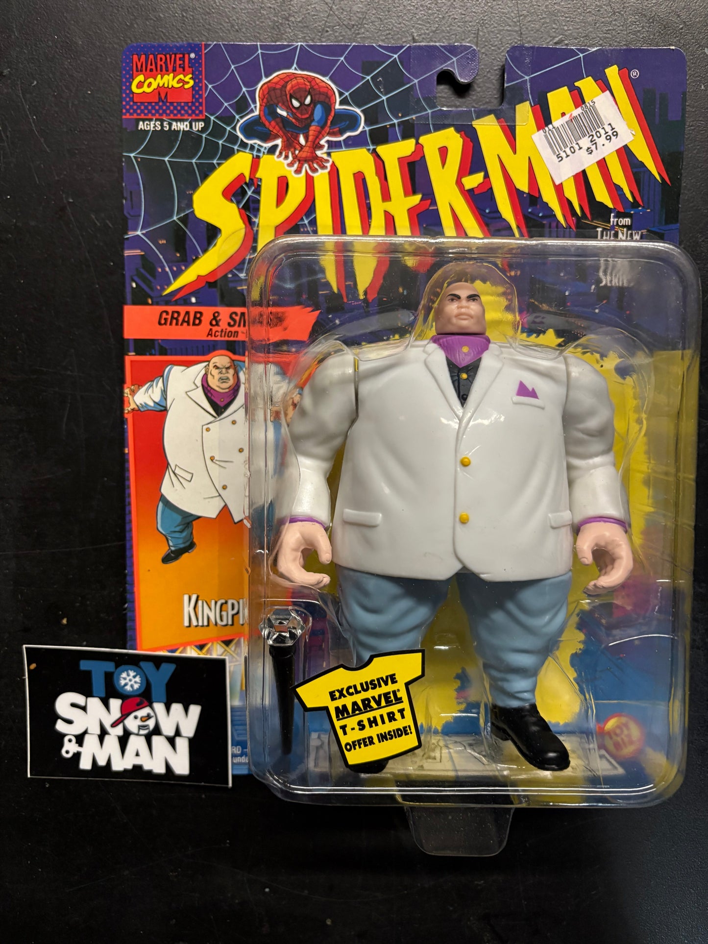 ToyBiz SpiderMan Animated Series KINGPIN Grab Smash