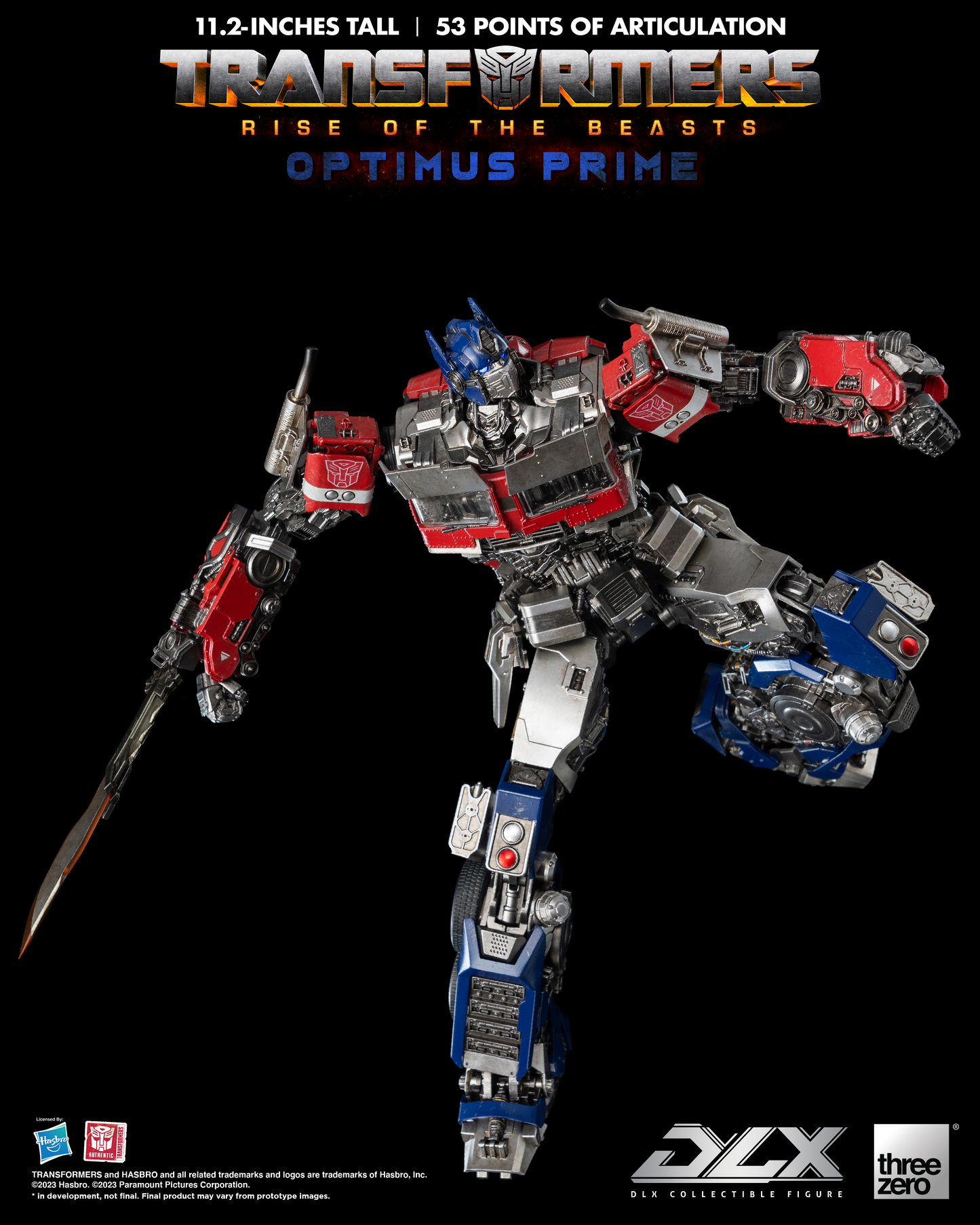 ThreeZero - Transformers: Rise of the Beasts - DLX Optimus Prime