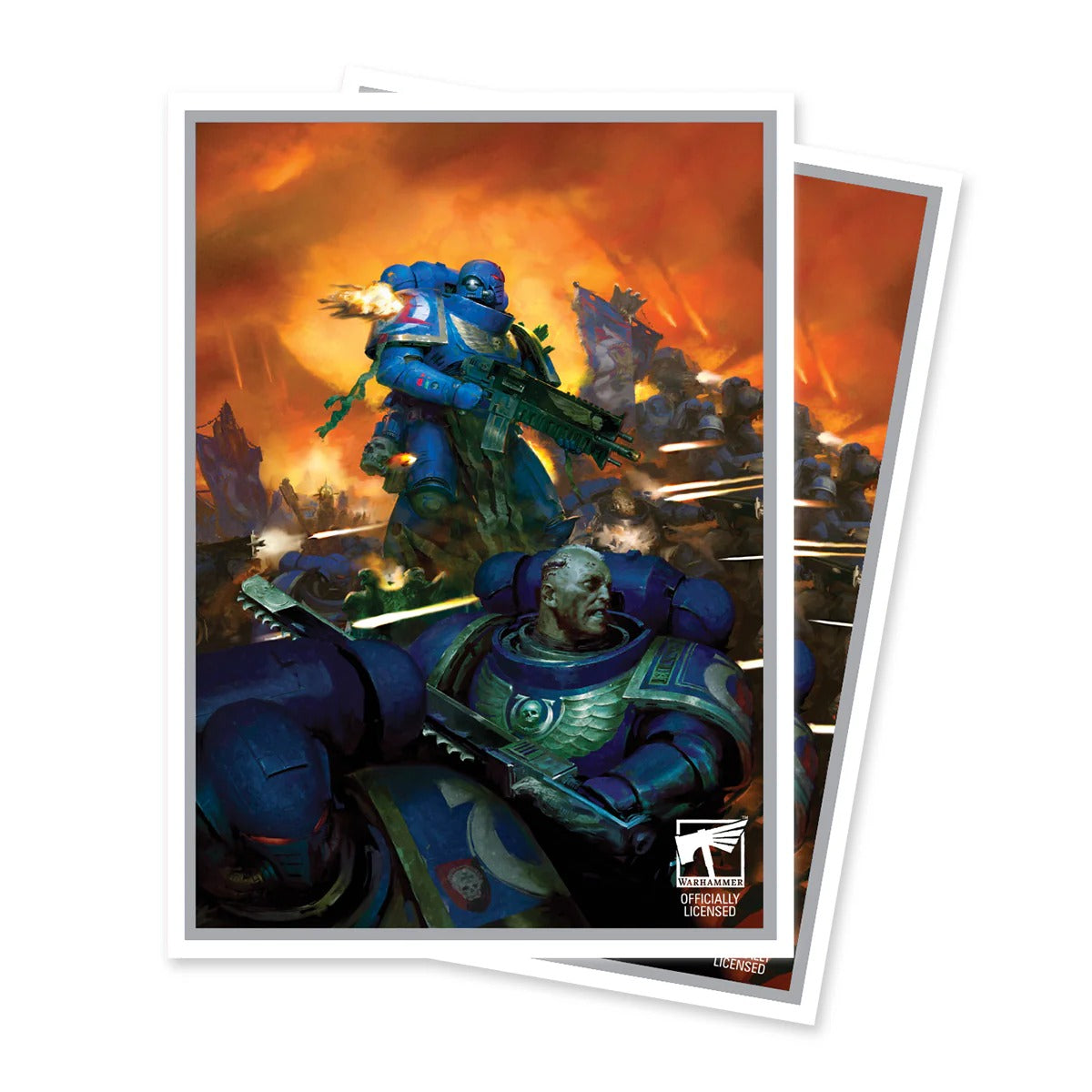 Ultra Pro - Space Marines - Adeptus Astartes 105ct Apex Deck Protector Sleeves for Warhammer 40,000
