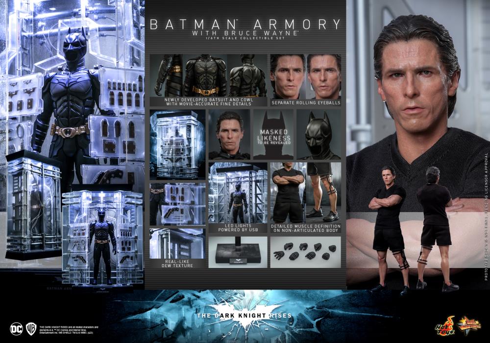 The Dark Knight Rises - Batman Armory with Bruce Wayne 1/6th Scale Collectible Figure - MMS702