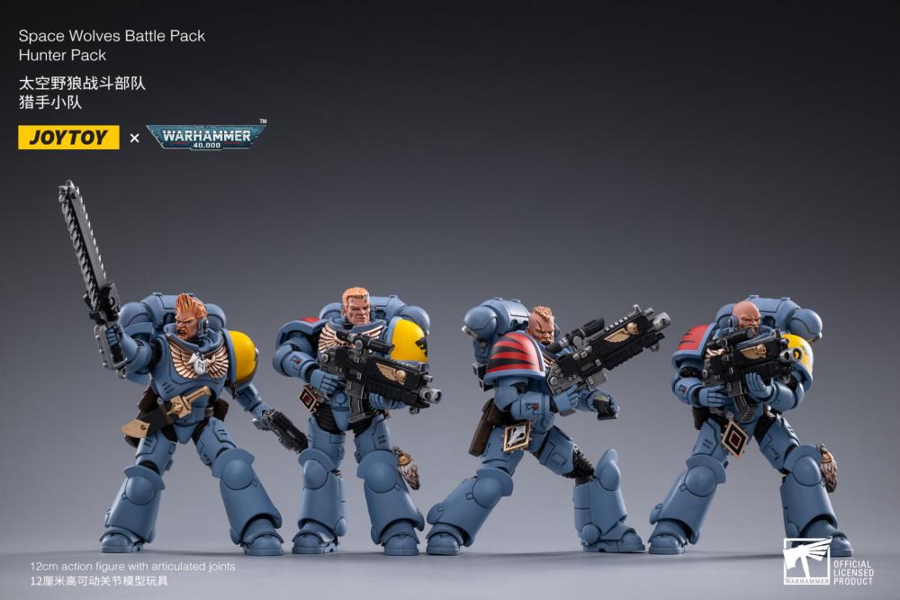 Warhammer 40K Space Marine - Space Wolves - Hunter Pack SET of 4