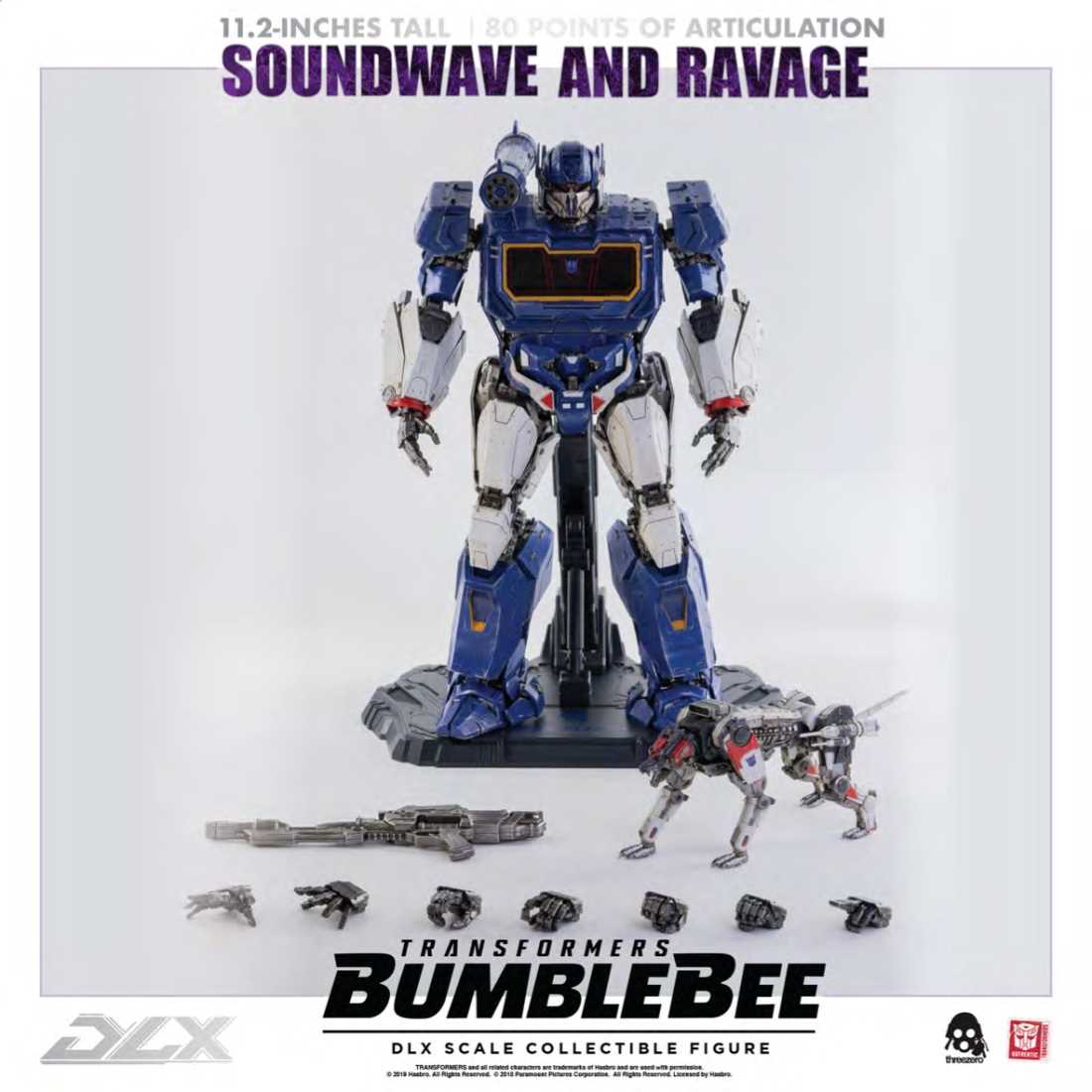 Threezero - Soundwave and Ravage Bumblebee Transformers DLX Scale Collectible