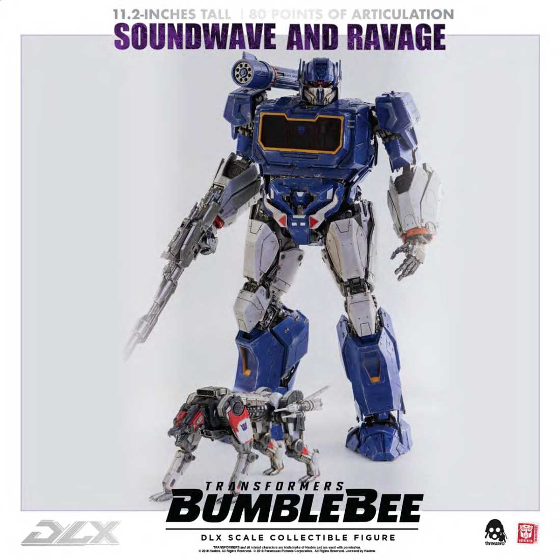 Threezero - Soundwave and Ravage Bumblebee Transformers DLX Scale Collectible