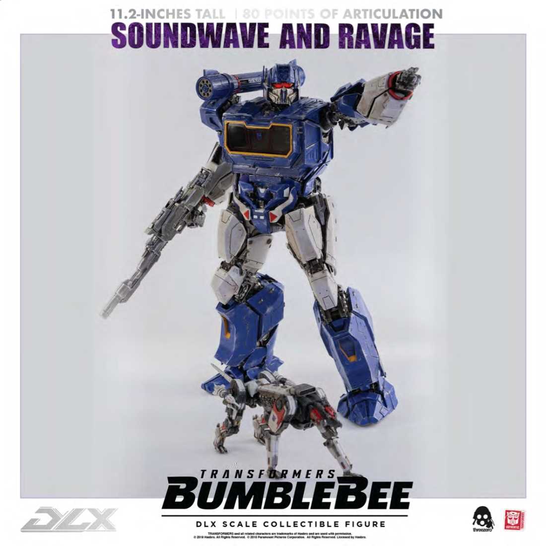Threezero - Soundwave and Ravage Bumblebee Transformers DLX Scale Collectible