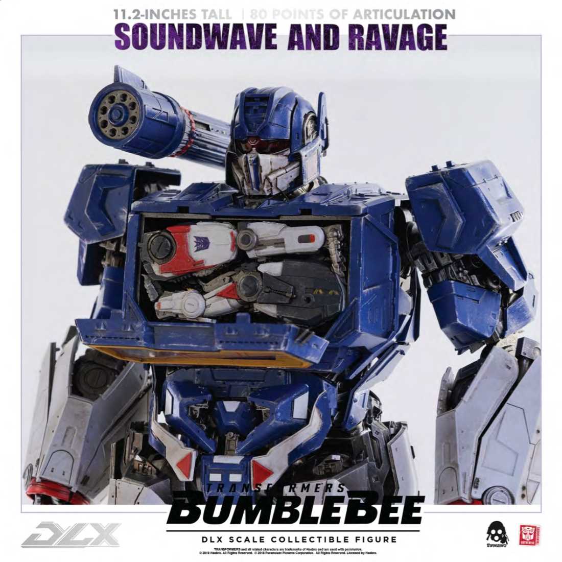 Threezero - Soundwave and Ravage Bumblebee Transformers DLX Scale Collectible