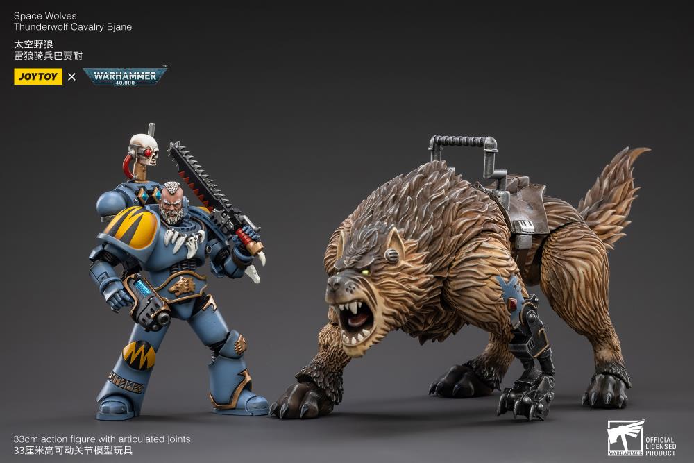 Warhammer 40K-  Space Wolves - Thunderwolf Cavalry Bjane