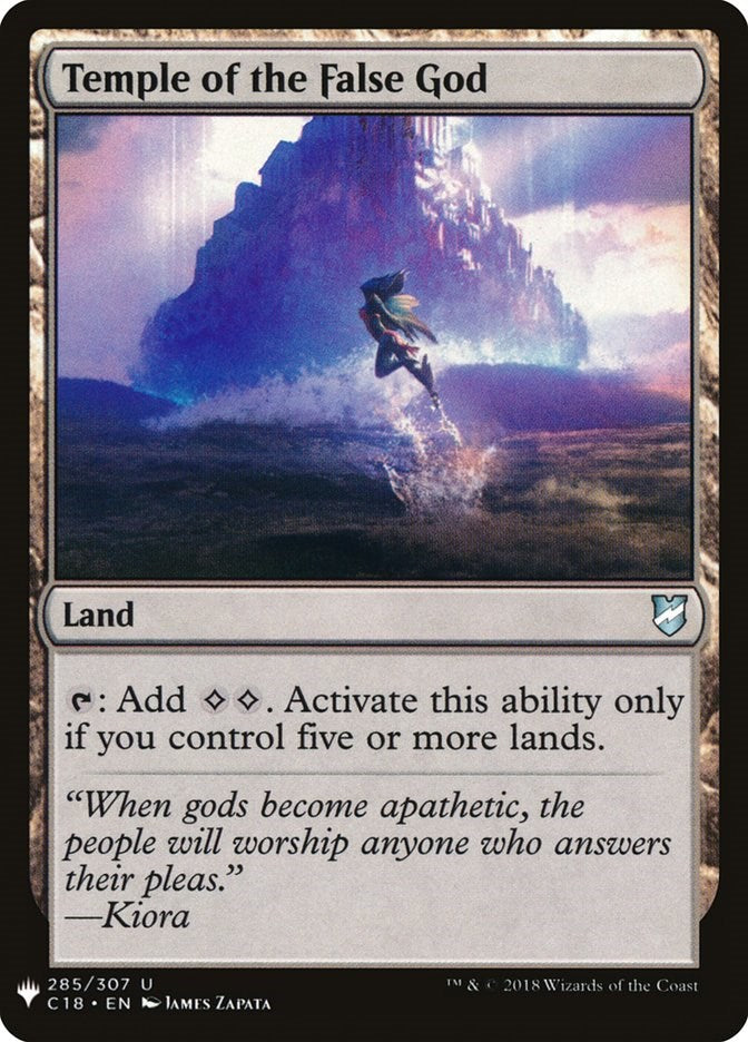 Temple of the False God (C18) LIST - 285