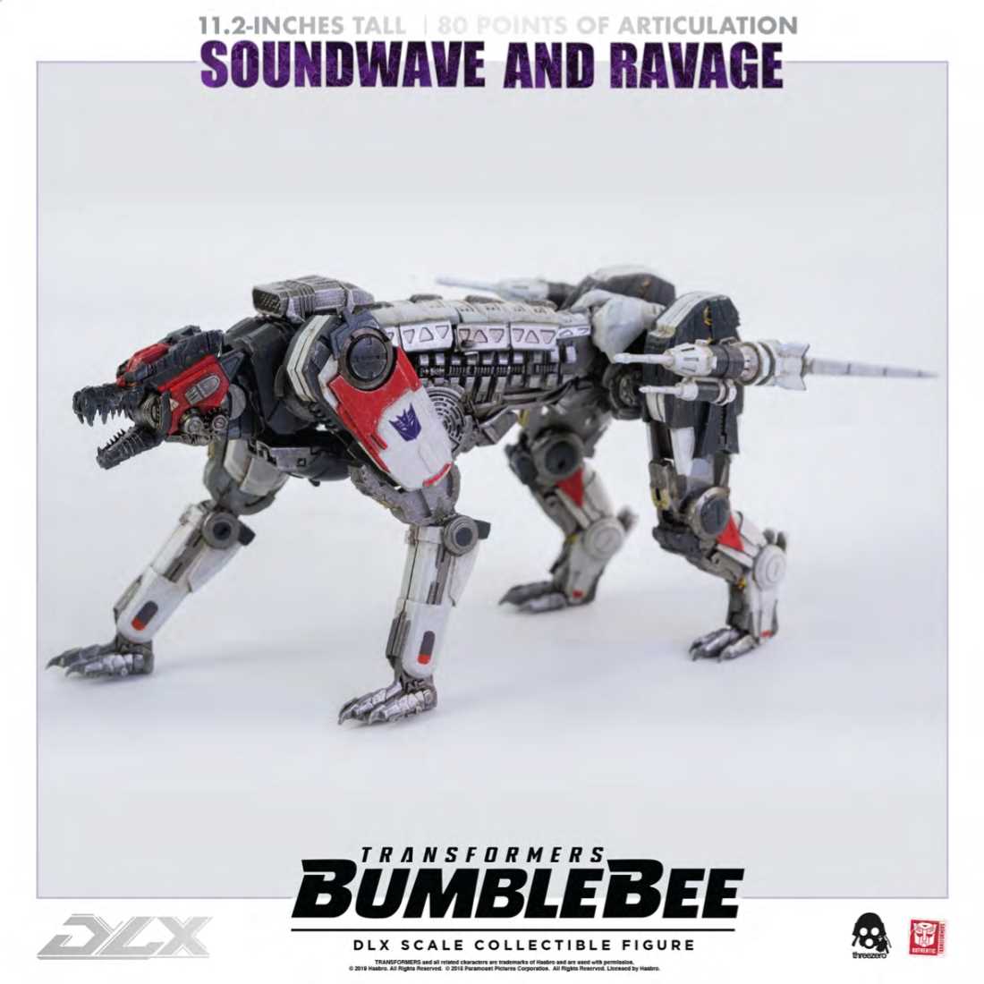 Threezero - Soundwave and Ravage Bumblebee Transformers DLX Scale Collectible