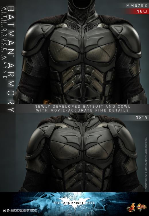 The Dark Knight Rises - Batman Armory with Bruce Wayne 1/6th Scale Collectible Figure - MMS702
