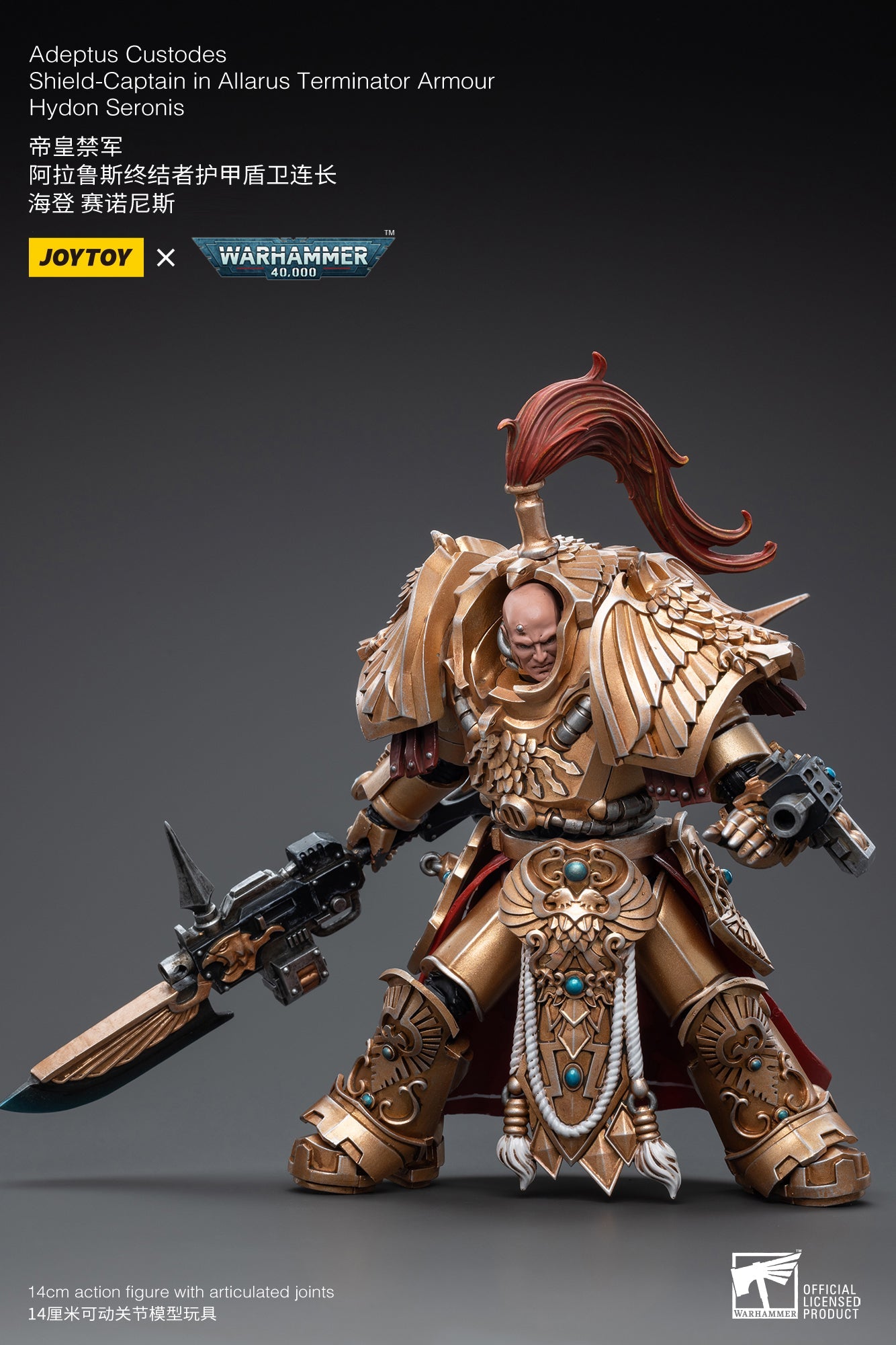 Warhammer 40K - Adeptus Custodes - Shield-Captain in Allarus Terminator Armour Hydon Seronis