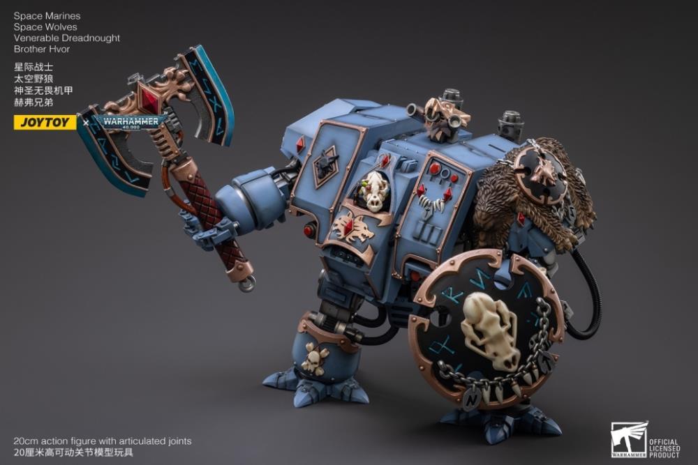 Warhammer 40K - Space Wolves - Venerable Dreadnought Brother Hvor