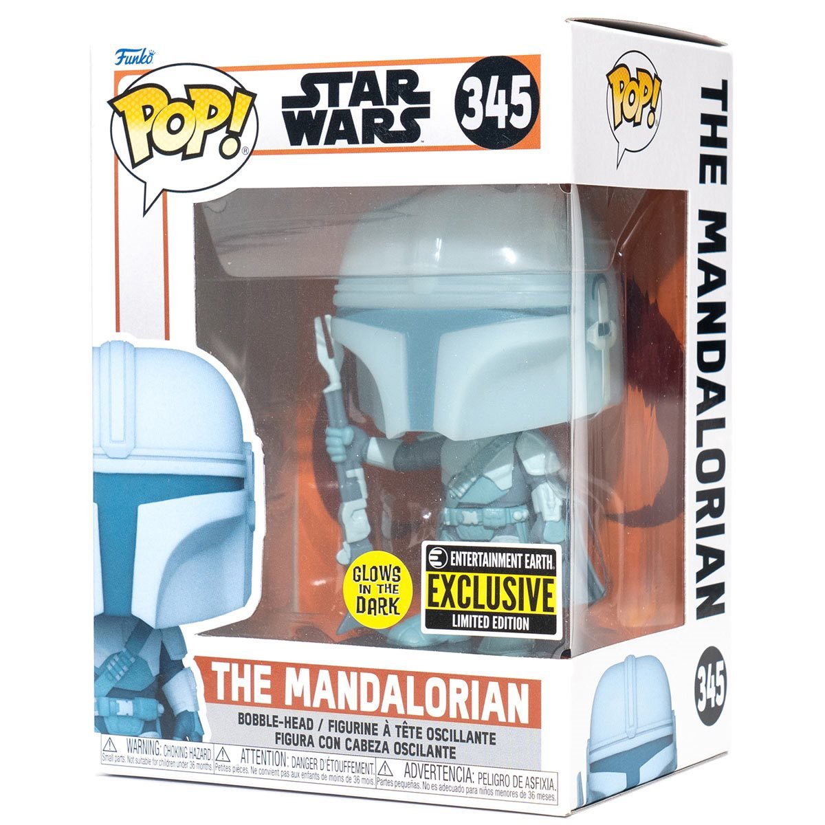 Star Wars: The Mandalorian Hologram Glow-in-the-Dark Pop! Vinyl Figure - Exclusive