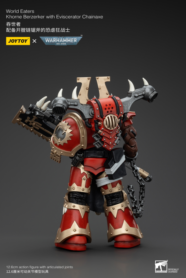 Warhammer 40K - World Eaters - Khorne Berzerker With Eviscerator Chainaxe