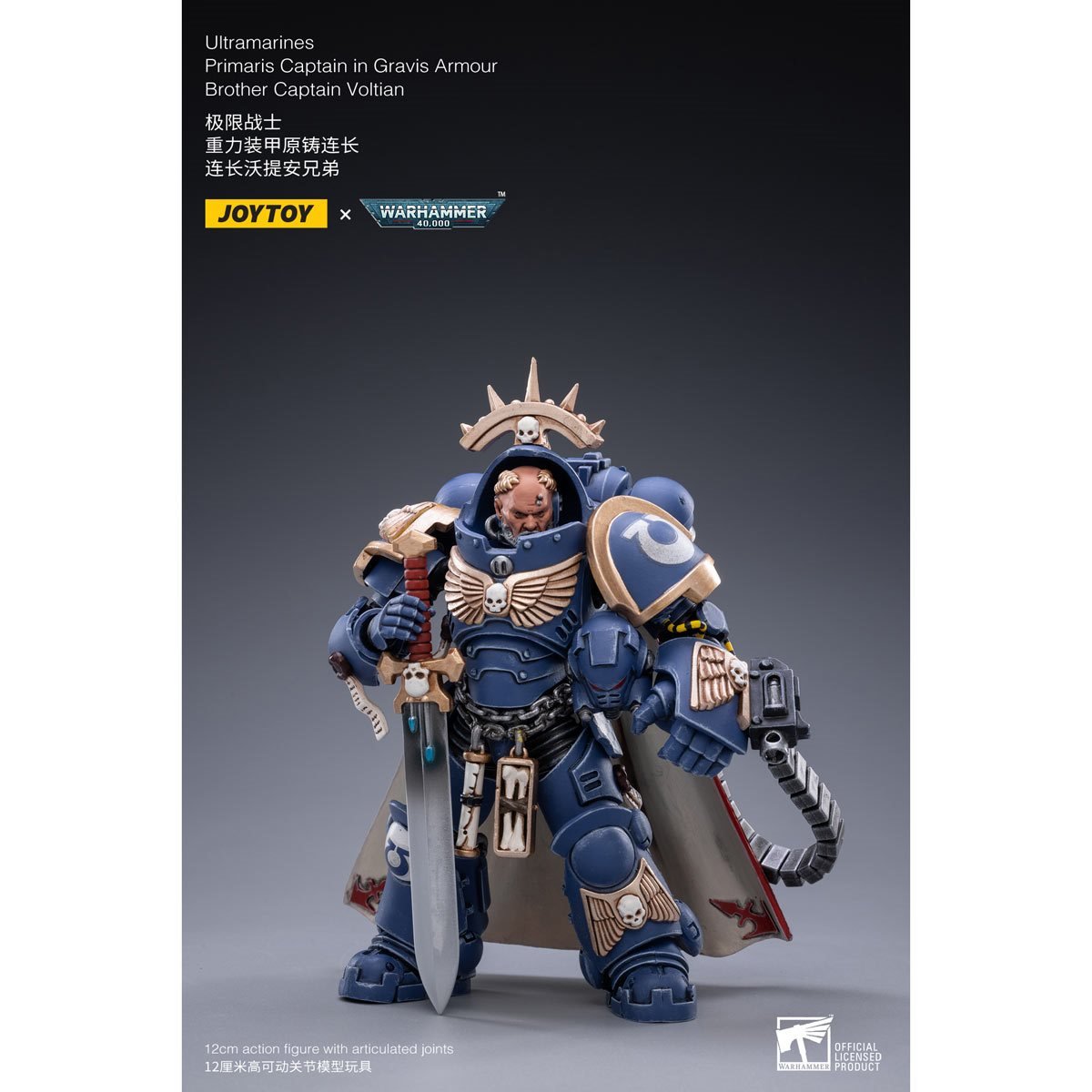 Warhammer 40K - Ultramarines Primaris Captain - (Gravis Armour) Brother Captain Voltain