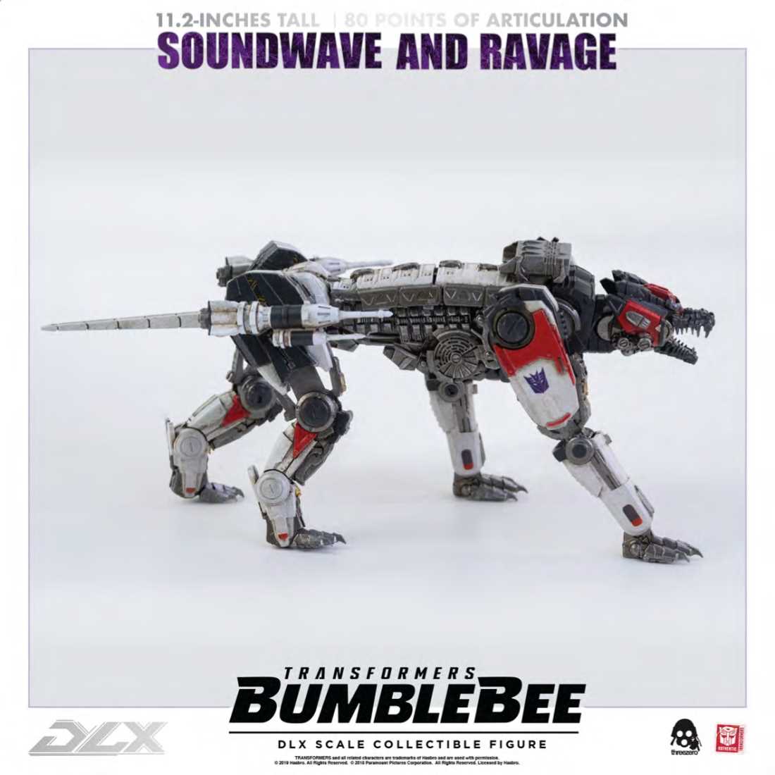 Threezero - Soundwave and Ravage Bumblebee Transformers DLX Scale Collectible