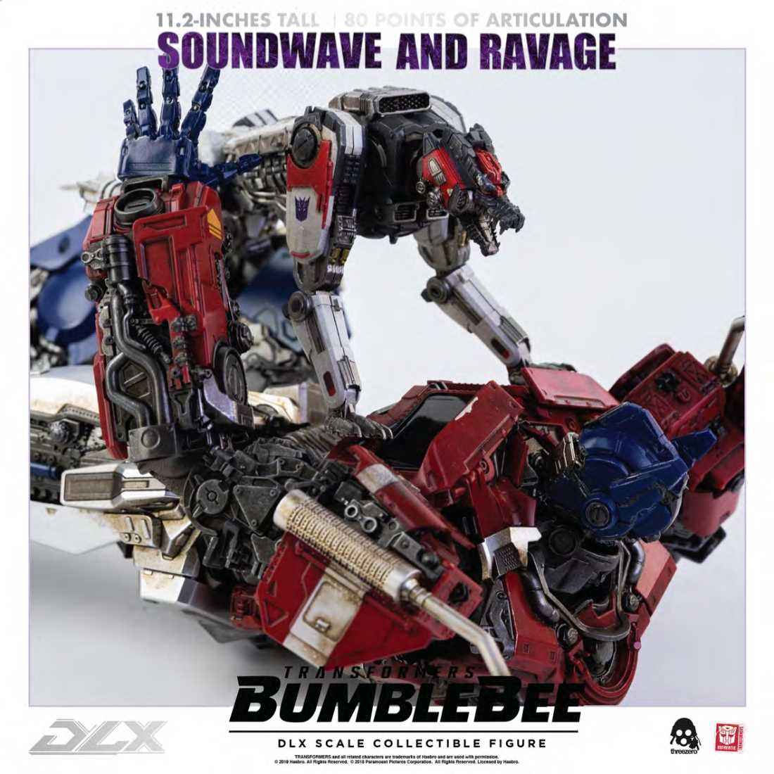 Threezero - Soundwave and Ravage Bumblebee Transformers DLX Scale Collectible