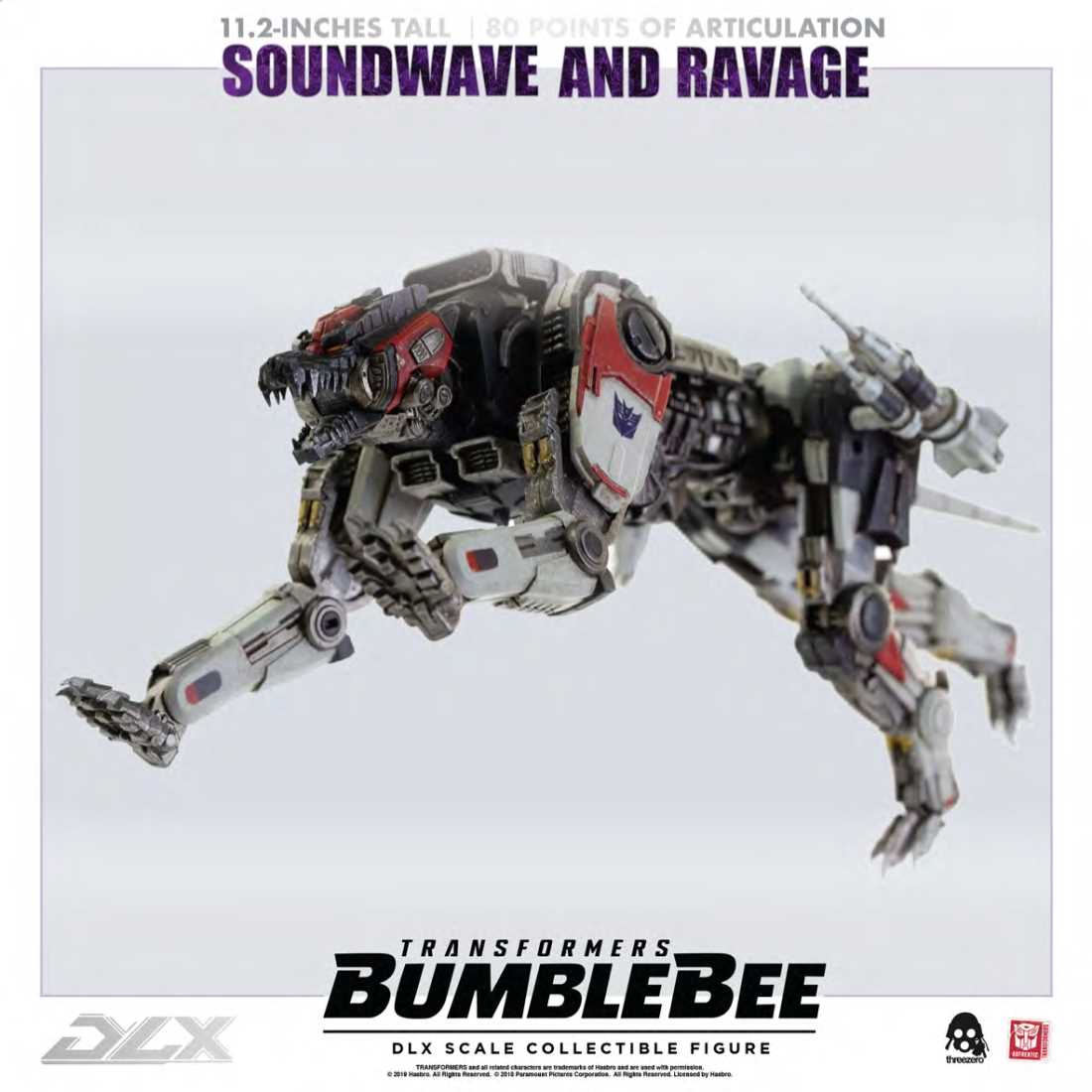 Threezero - Soundwave and Ravage Bumblebee Transformers DLX Scale Collectible