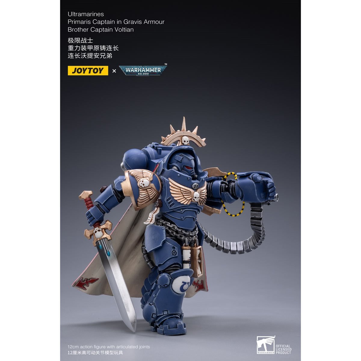 Warhammer 40K - Ultramarines Primaris Captain - (Gravis Armour) Brother Captain Voltain