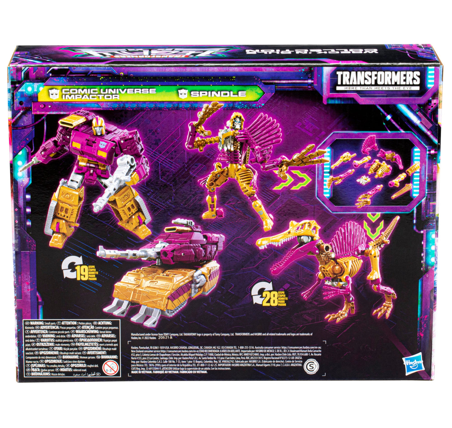 Transformers Legacy Wreck 'N Rule Collection Comic Universe Impactor and Spindle