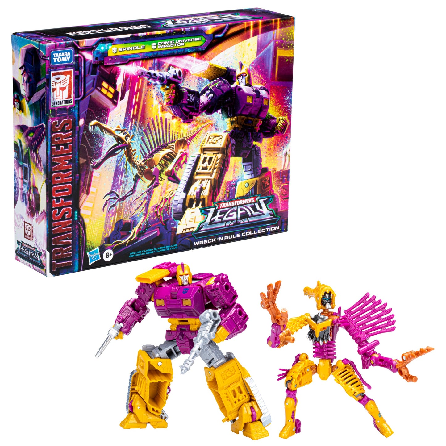 Transformers Legacy Wreck 'N Rule Collection Comic Universe Impactor and Spindle