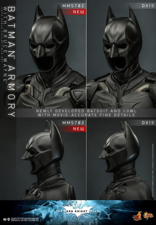 The Dark Knight Rises - Batman Armory with Bruce Wayne 1/6th Scale Collectible Figure - MMS702