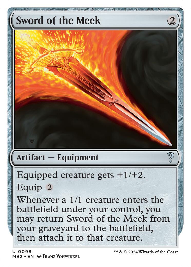 Sword of the Meek (White Border) MB2 - 98