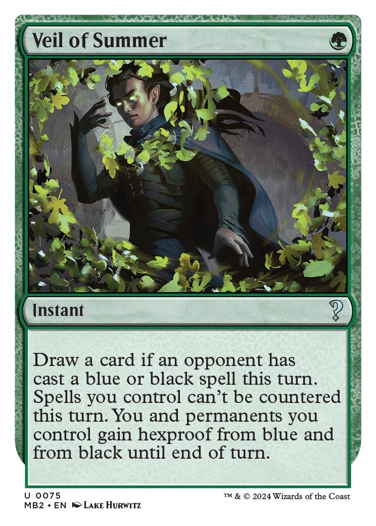 Veil of Summer (White Border) MB2 - 75