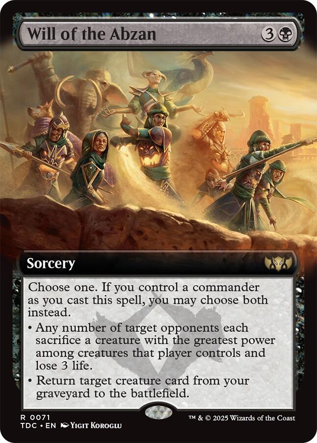 Will of the Abzan (Extended Art) TDC - 71