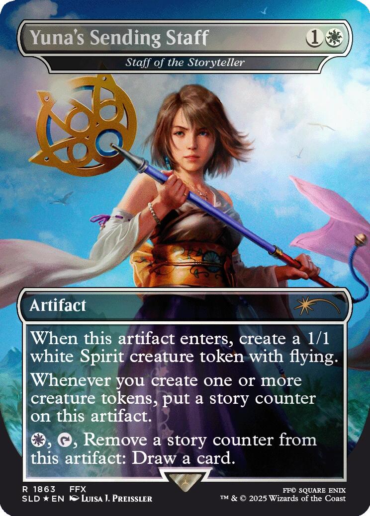 Yuna's Sending Staff - Staff of the Storyteller (Rainbow Foil) SLD - 1863