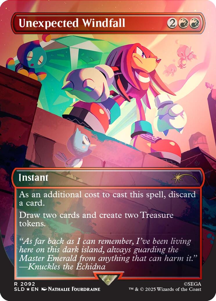 Unexpected Windfall (2092) (Rainbow Foil) SLD - 2092