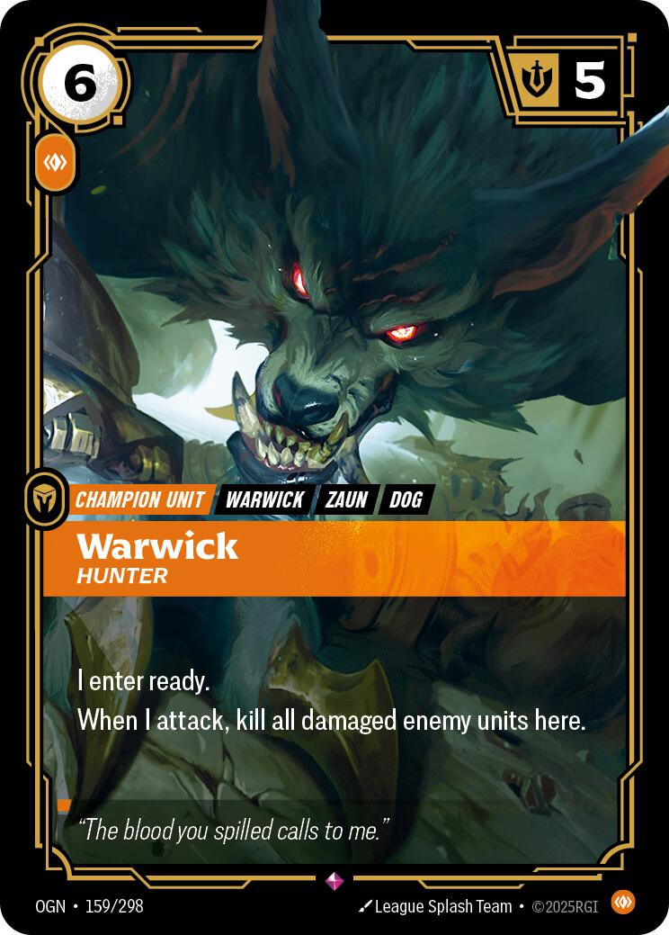 Warwick - Hunter OGN - 159/298