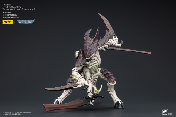 Warhammer 40K - Tyranids - Hive Fleet Leviathan Tyranid Warrior With Boneswords (Ver. 2)
