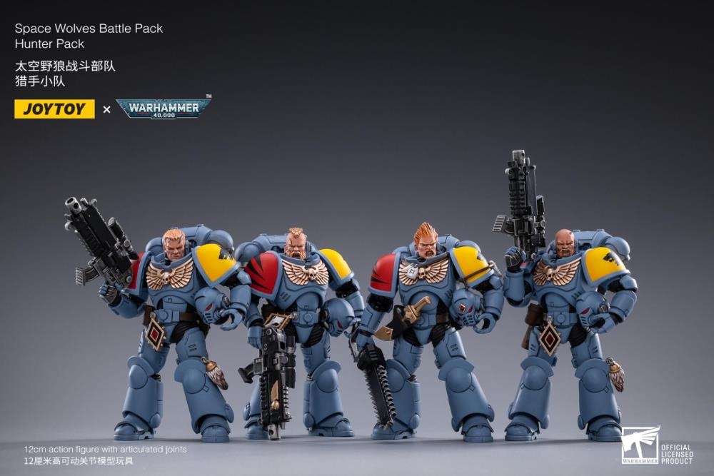 Warhammer 40K Space Marine - Space Wolves - Hunter Pack SET of 4