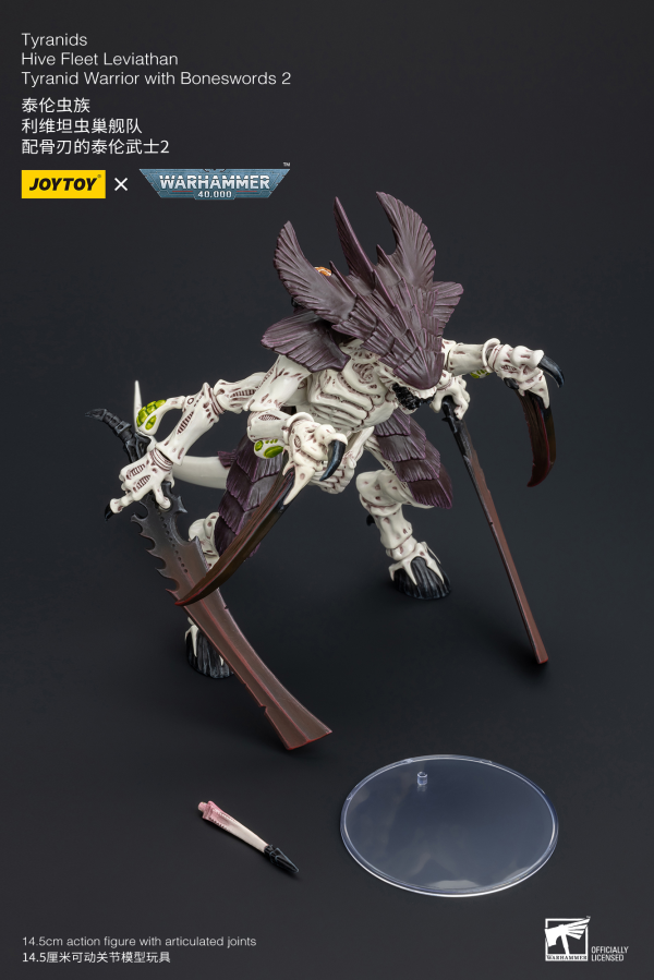 Warhammer 40K - Tyranids - Hive Fleet Leviathan Tyranid Warrior With Boneswords (Ver. 2)