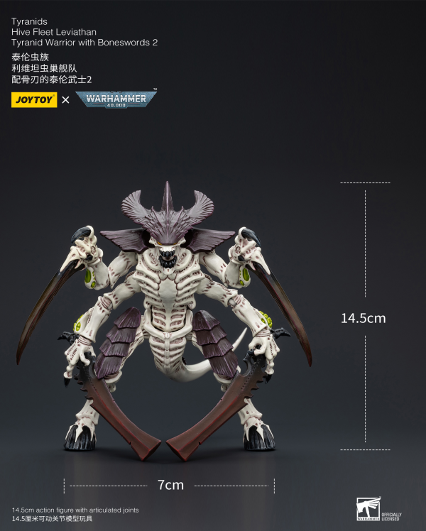 Warhammer 40K - Tyranids - Hive Fleet Leviathan Tyranid Warrior With Boneswords (Ver. 2)