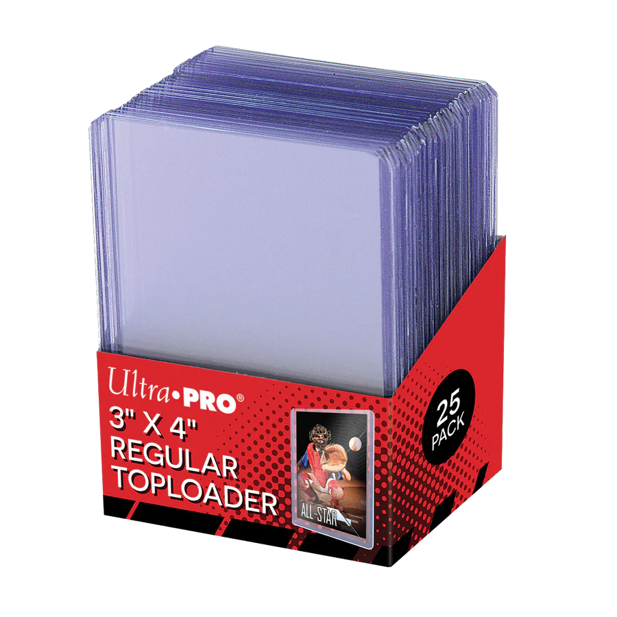 Ultra Pro - 3" x 4" Clear Regular Toploaders (25ct) for Standard Size Cards