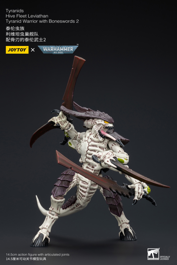 Warhammer 40K - Tyranids - Hive Fleet Leviathan Tyranid Warrior With Boneswords (Ver. 2)