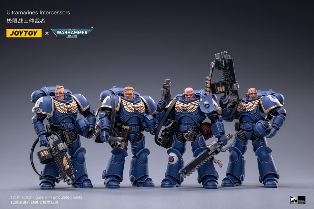 Warhammer 40K Space Marine - Ultramarines Intercessors SET of 4