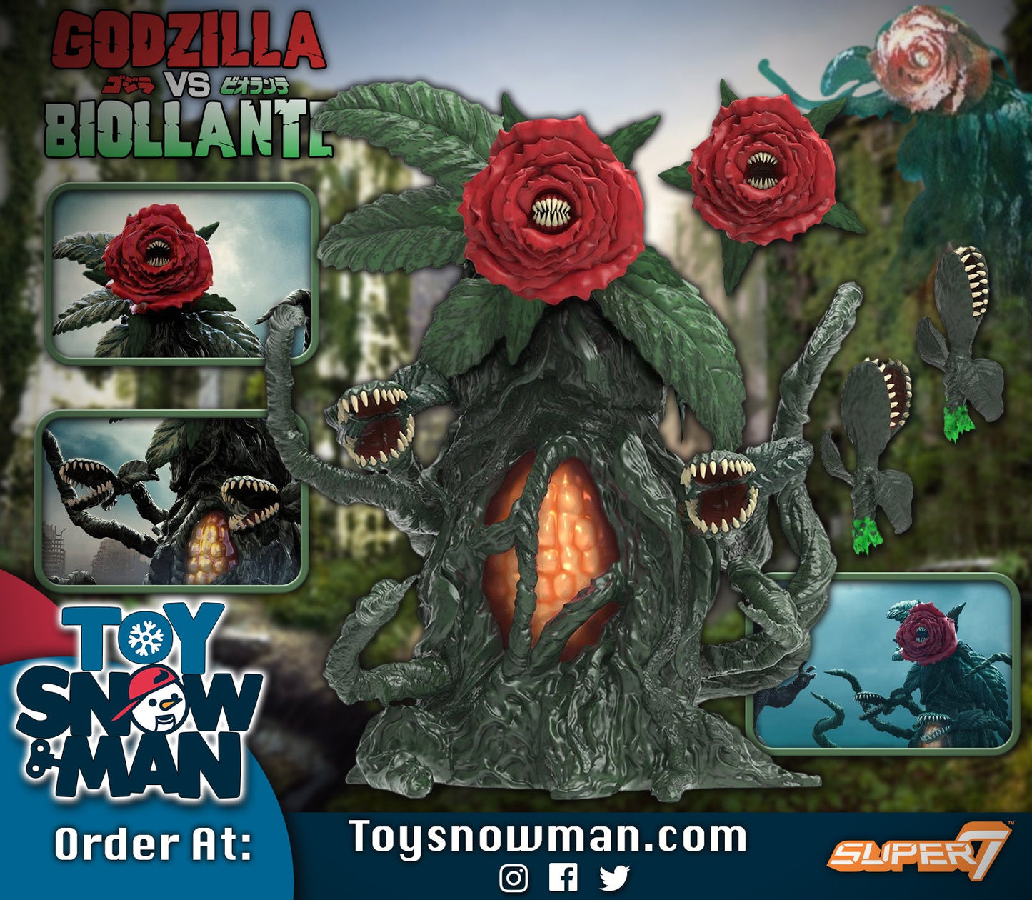 Toho Ultimates - Godzilla Vs Biollante  Set of 2 figures