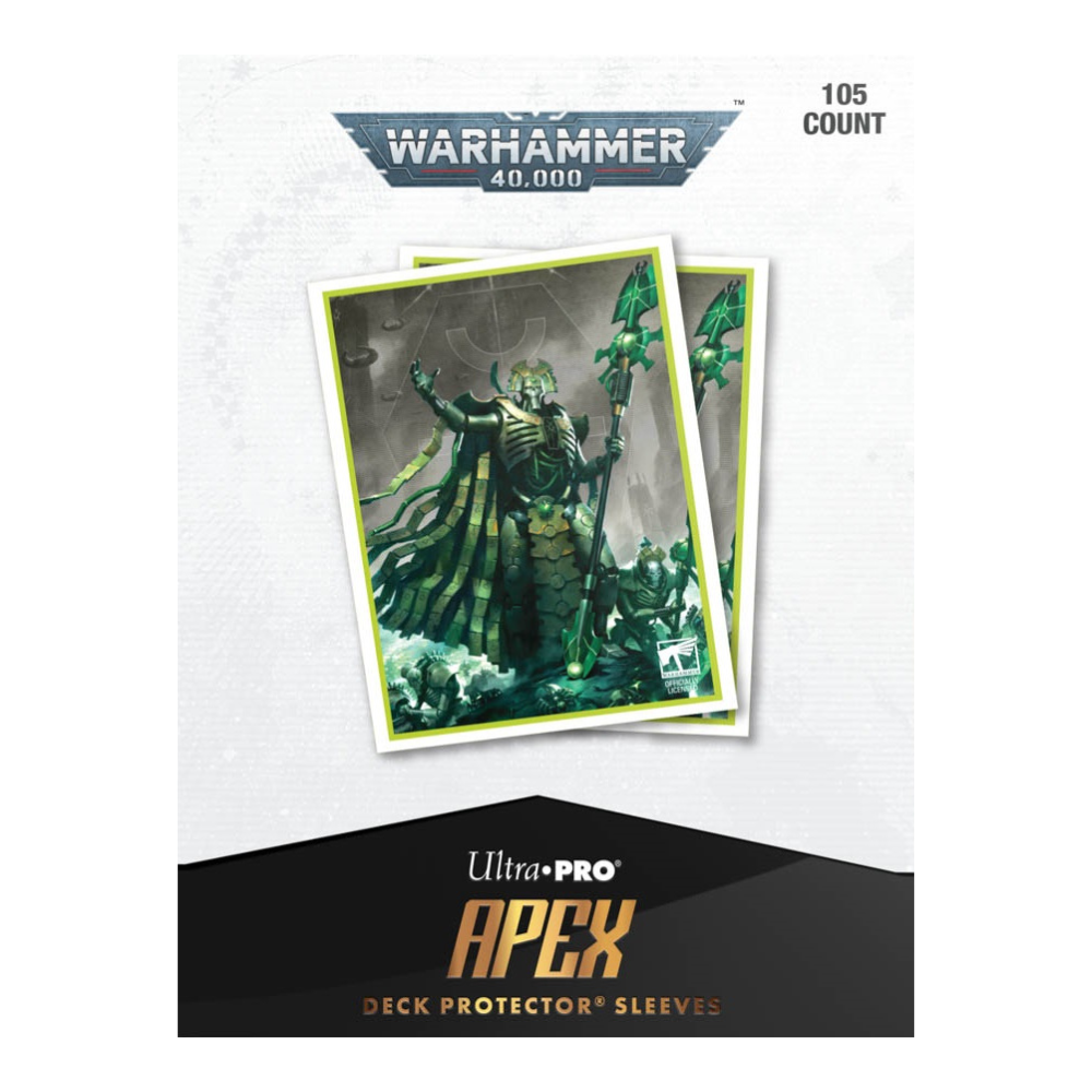 Ultra Pro - Necrons - 105ct Apex Deck Protector Sleeves for Warhammer 40,000