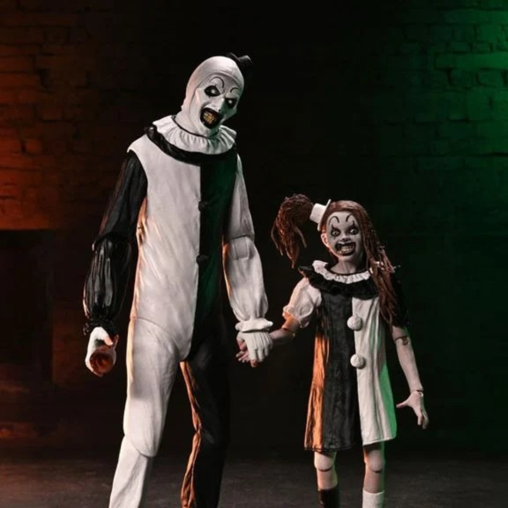 Terrifier 2 - Ultimate Art the Clown & Little Pale Girl Action Figure Two-Pack (Preorder Q3 2026)