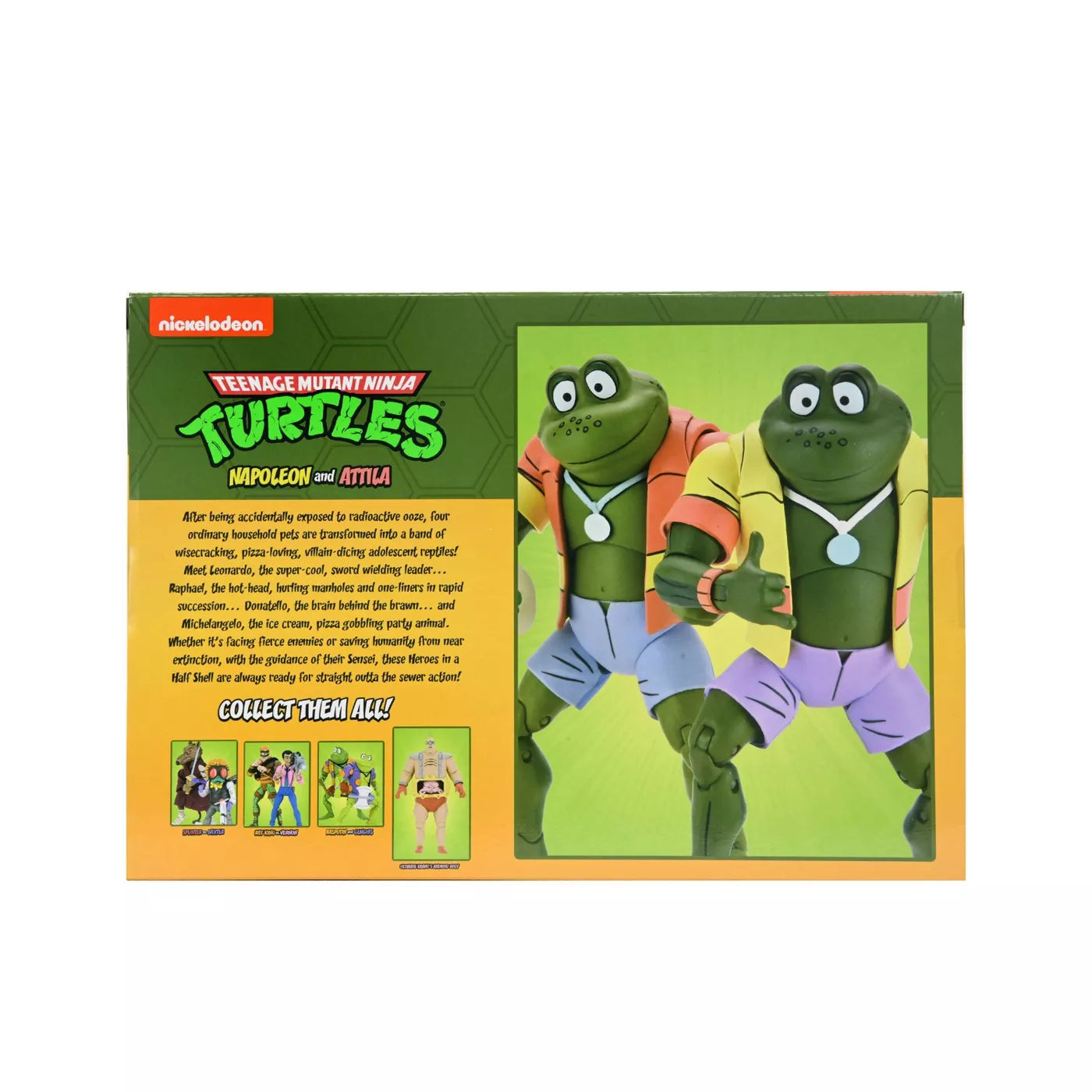 Teenage Mutant Ninja Turtles (Cartoon) - 7" Scale Action Figure - Napoleon & Atilla Frog 2 pack ( substandard packaging )