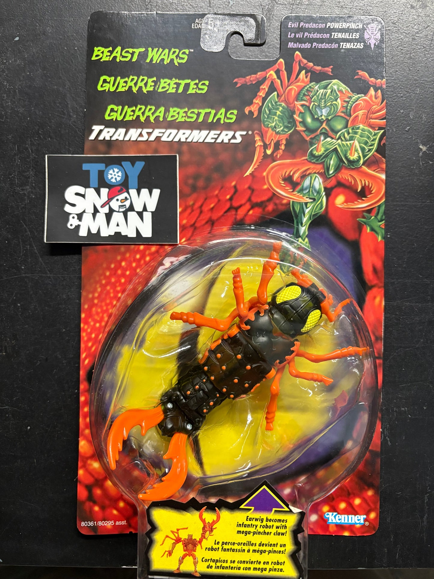 Transformers Beast Wars Powerpinch Predacon Earwig To Robot