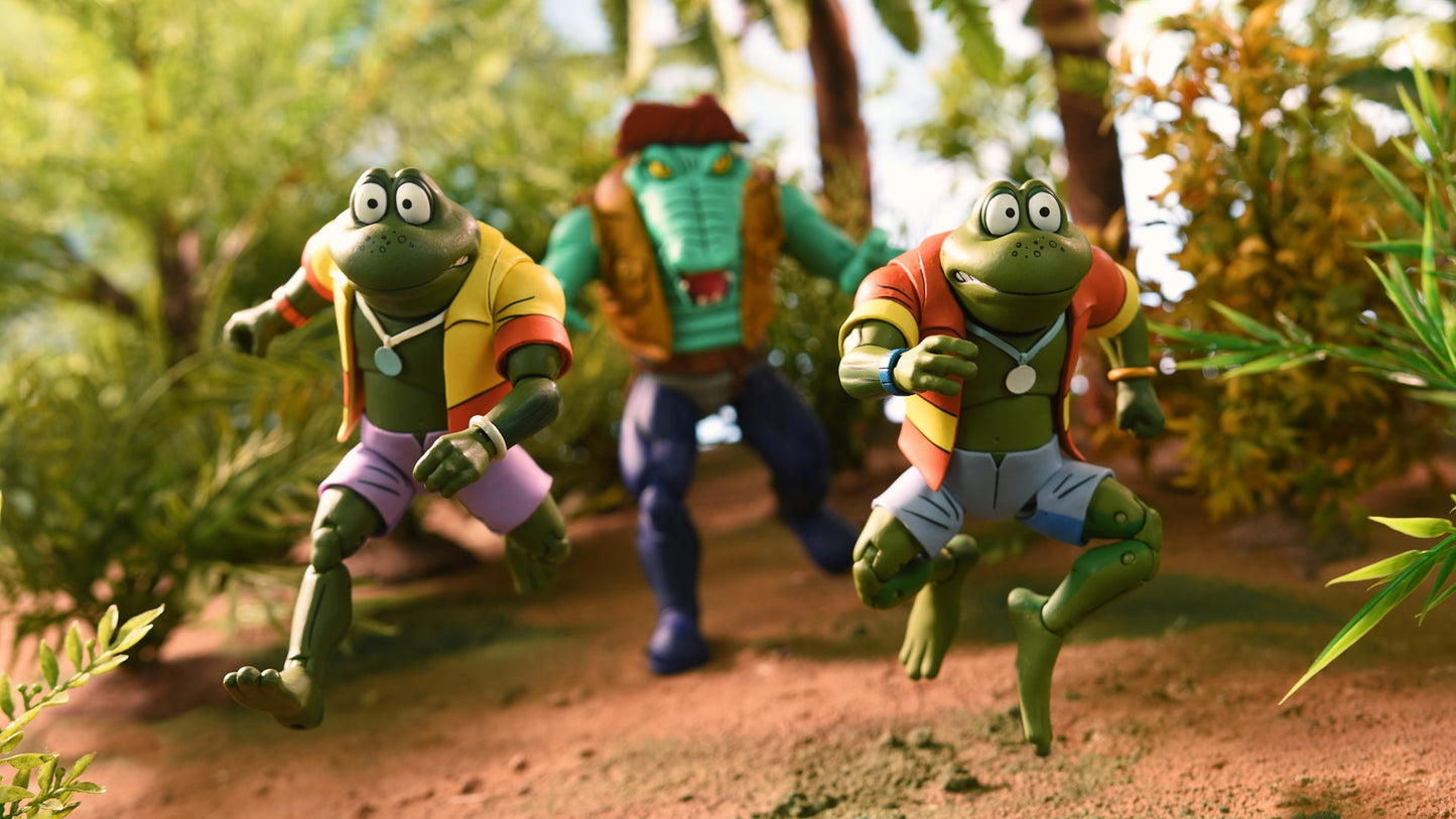 Teenage Mutant Ninja Turtles (Cartoon) - 7" Scale Action Figure - Napoleon & Atilla Frog 2 pack ( substandard packaging )